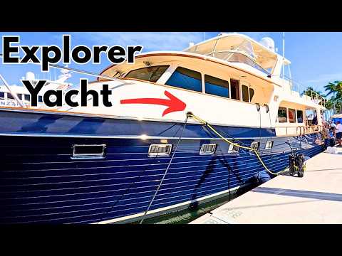 Видео: Вот что вы получите за 2 миллиона на траулере Explorer | Обзор Marlow 78E 2006 | HarborYachts