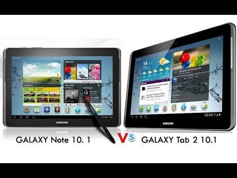 Видео: Сравнение Samsung Galaxy Note 10.1 и Samsung Galaxy Tab 2 10.1 Что выбрать??