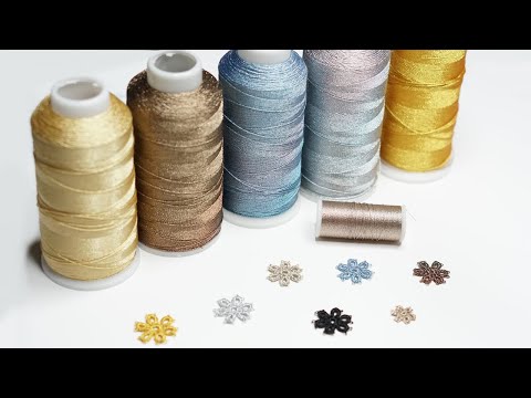 Видео: Фриволите иглой. Нитки: Санбест, Лизбет, DMC / Needle tatting thread: Sanbest, Lizbeth, DMC