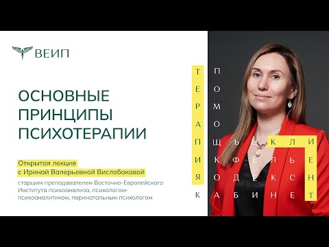 Видео: «Основные принципы психотерапии» Вислобокова И.В.