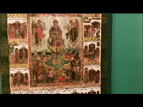 Видео: Икона «Богоматерь Живоносный источник». Музей имени Андрея Рублева