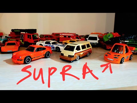 Видео: Toyota Supra, VAN и Porsche Carrera RS ♥️ Обзор и гонки Hot Wheels