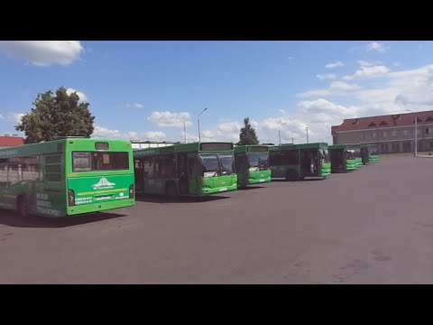 Видео: Автобус №9. Ксты, Полоцк-Стекловолокно - Автовокзал