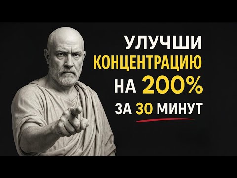 Видео: 🔥 ФОКУС = СУПЕРСИЛА | Увеличь концентрацию на 200% за 30 минут (Стоицизм)