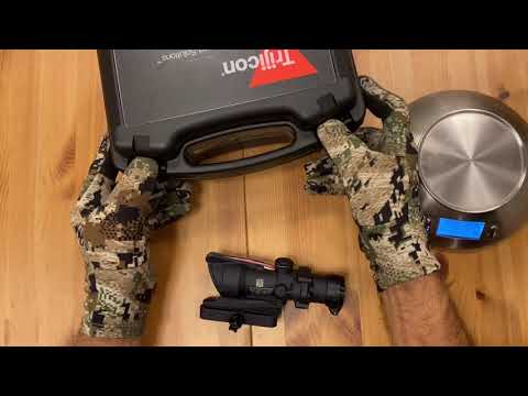 Видео: Дневные прицелы Trijicon ACOG 3.5x35 ACOG 4x32 и VCOG 1-8 FFP варианты быстросьемного кронштена