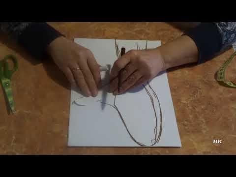 Видео: Как построить шаблон для валяных митенок и варежек