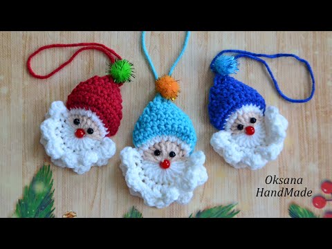 Видео: Дед Мороз на Елку ЗА ПОЛЧАСА. Santa Claus Crochet Pattern