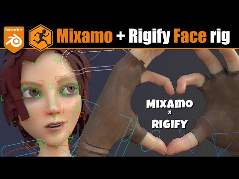 Видео: Blender: установка Mixamo Control + установка Rigify face