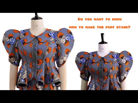 Видео: Подробный урок по созданию рукавов-буфов в простых шагах #trendingsleevesdesign