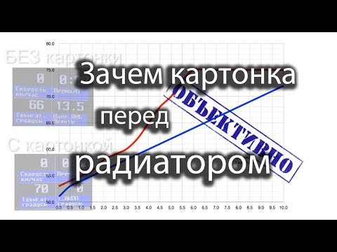 Видео: Зачем картонка перед радиатором