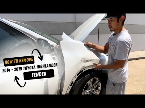 Видео: Как снять крыло Toyota Highlander 2014-2019 годов выпуска