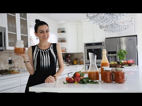 Видео: Мой Фирменный Персиковый Абрикосовый Сок - Быстрый Вариант - Рецепт от Эгине - Heghineh Cooking Show