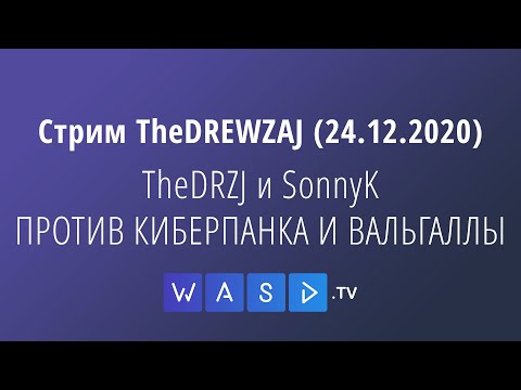 Видео: TheDRZJ и SonnyK ПРОТИВ КИБЕРПАНКА И ВАЛЬГАЛЛЫ - Стрим TheDREWZAJ (24.12.2020)