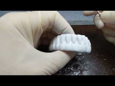 Видео: Обработка и окрашивание "сырого" циркона// Prettau 2 Dispersive #Zirkonzahn может