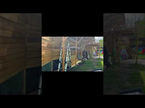 Видео: Мой вольер для кроликов и клетки Часть 2