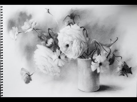 Видео: Материалы для рисования углем