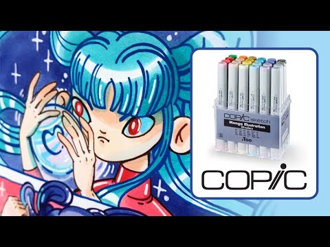 Видео: Набор Copic Manga | Боевые anime крошки