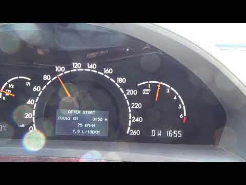 Видео: Мерс S 320 расход 7,9л 100км