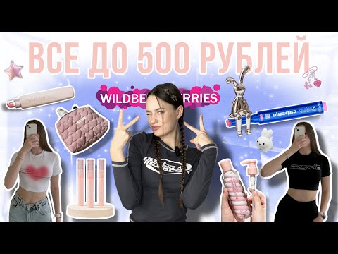 Видео: Распаковка вещей ДО 500 РУБ  с ✨Wildberries✨