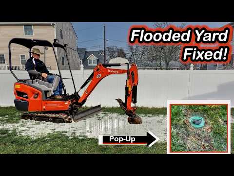 Видео: Как устранить застоявшуюся воду во дворе | Система водосборных бассейнов и водосточных труб