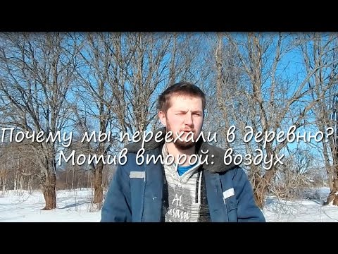 Видео: Почему мы переехали в деревню? Мотив второй: воздух.