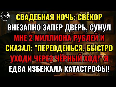 Видео: СВАДЕБНАЯ НОЧЬ: СВЁКОР ВНЕЗАПНО ЗАПЕР ДВЕРЬ, СУНУЛ МНЕ 2 МИЛЛИОНА РУБЛЕЙ И СКАЗАЛ: "ПЕРЕОДЕНЬСЯ...