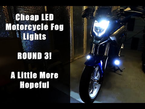 Видео: Недорогие светодиодные противотуманные фары для мотоциклов | Последняя глава! | Honda NC750X