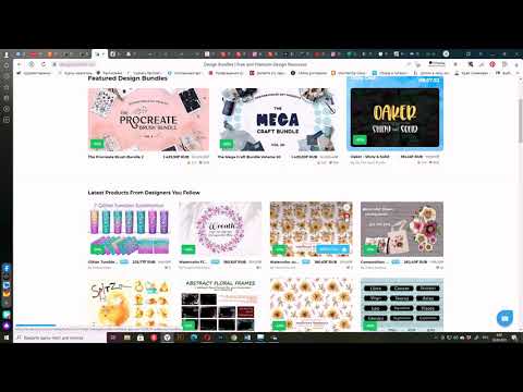Видео: DesignBundles. Обзор площадки. Стоит ли грузить акварель. Стратегия работы с акварелью.