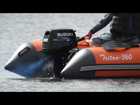 Видео: Обкатка нового мотора Suzuki DT 9.9 AS на Reef Triton 360 нд