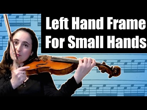 Видео: Как играть на скрипке маленькими руками | Установка левой руки