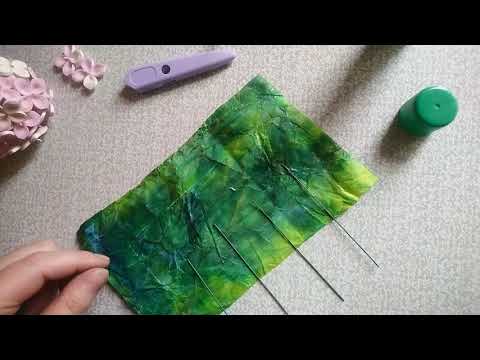 Видео: Мастер класс в технике квиллинг "Гортензия"