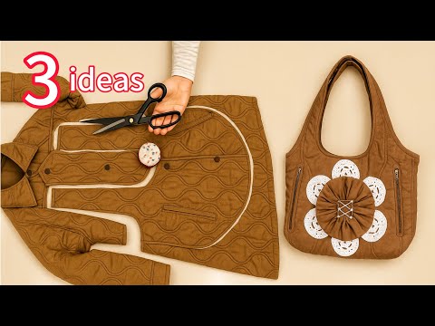 Видео: Из старой куртки получилось три новые вещи – Результат просто невероятный!