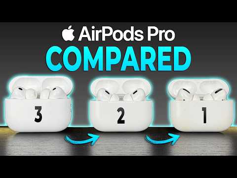 Видео: AirPods Pro 3 против 2 против 1 — что на самом деле изменилось?