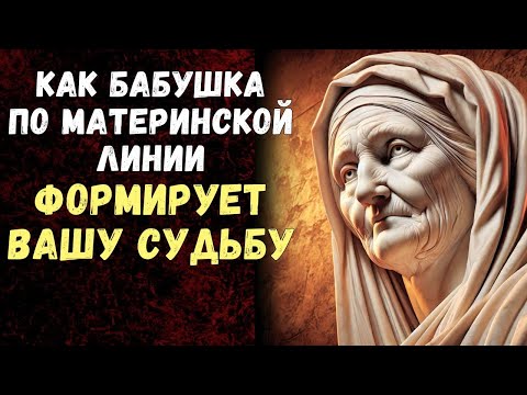 Видео: Тайное влияние бабушки по материнской линии: как её жизнь формирует вашу | Психология Стоицизма