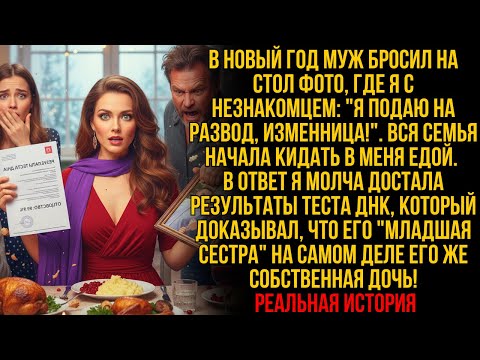 Видео: Муж обвинил меня перед всей семьей. Я молча показала ДНК: его 'младшая сестра' — его же дочь!