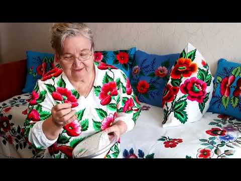 Видео: Вишивка гладдю. Майстриня Дейнега Галина Яківна смт Побузьке