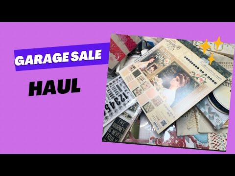 Видео: Улов с гаражной распродажи! Анна Гриффин, Graphic 45 и другие!