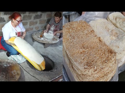Видео: Գառնու Հայկական Լավաշի պատրաստումը  Armenian Lavash  Армянский Лаваш  Xohanoc.am