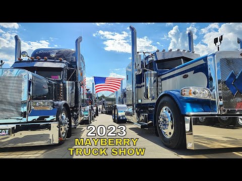 Видео: Mayberry Truck Show 2023 — Custom Big Rig Trucks — 29 сентября 2023 г., гора Эйри, Северная Каролина
