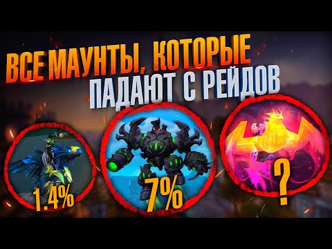 Видео: Все маунты которые падают с боссов в World of Warcraft