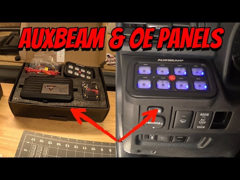 Видео: Toyota 4Runner, панель управления Auxbeam 8 Gang, оригинальные панели, вставка в приборную панель...