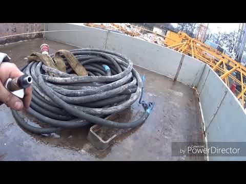 Видео: проблемный монтаж башенного крана liebherr 140 litronik