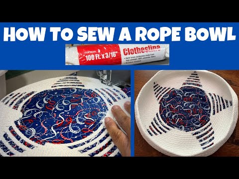 Видео: Как сшить чашу из веревки, добавляя ткань