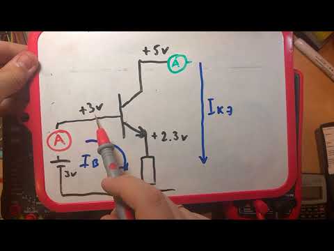 Видео: Транзистор в ключевом режиме. Схема с общим коллектором (Эмиттерный повторитель)
