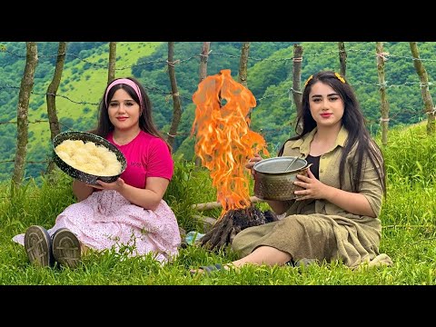 Видео: Традиционный десерт Кадаиф из Северного Ирана | Повседневная кочевая жизнь