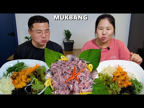 Видео: Сашими в корейском стиле (чон-эо) ㅣморская струя Пибимпапㅣkorean chefㅣCooking& Mukbang