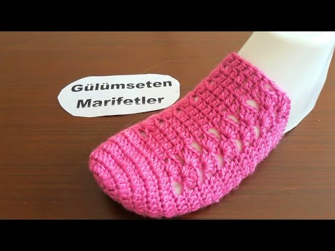 Видео: вязание тапочки спицами