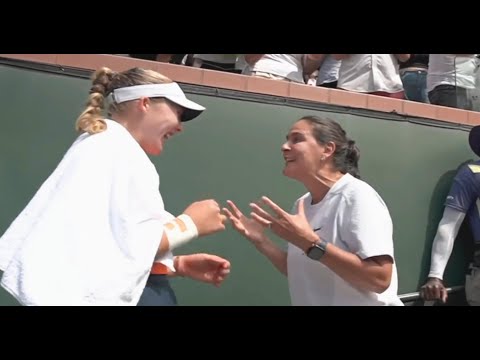 Видео: МИРРА АНДРЕЕВА ПРЫГАЕТ В ТОЛПУ ПРОТИВ АРИНЫ САБАЛЕНКО | ИНДИАН-УЭЛЛС, ФИНАЛ, 16 МАРТА 2025 Г.