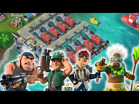 Видео: BOOM BEACH ОГНЕВИКИ ПРОТИВ СИНИХ СТАТУЙ