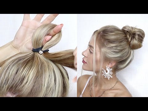 Видео: КАК БЫСТРО И КРАСИВО СОБРАТЬ ВОЛОСЫ В ВЫСОКИЙ ПУЧОК? | HOW TO: QUICK&EASY MESSY BUN FOR LONG HAIR